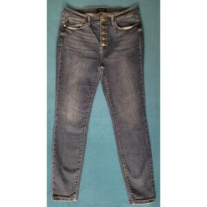 Judy Blue Jeans Women's 13/31 High Rise Skinny Fit Exposed Button Fly Denim